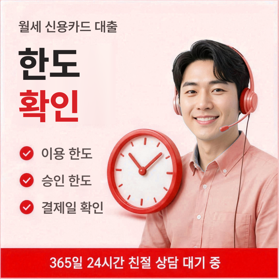 다음머니 월세 신용카드 대출 한도 확인 안내